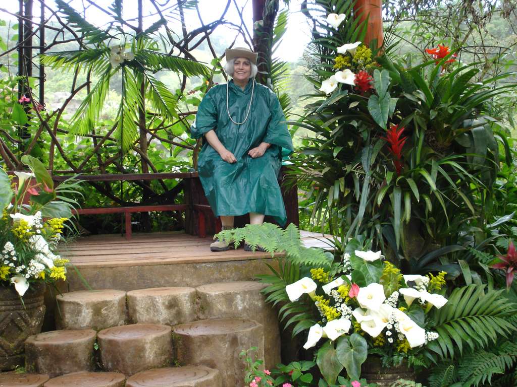 Sheryl in the Butterfly Garden